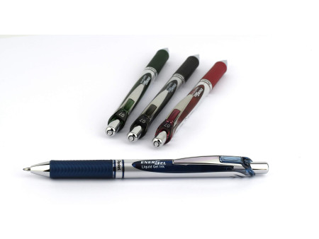 Pentel Stylo roller à encre gel EnerGel XmRT, set de 4