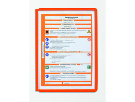 DURABLE Plaque pochette SHERPA, A4, cadre: orange