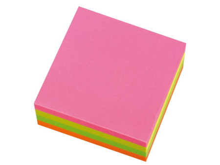 herlitz Bloc-notes adhésifs, 75 x 75 mm, couleurs fluo