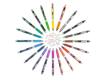 Pentel Stylo roller encre gel Energel BL77, gris