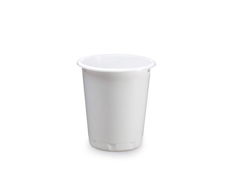 DURABLE Corbeille à papier BASIC, plastique, 13 litres,blanc
