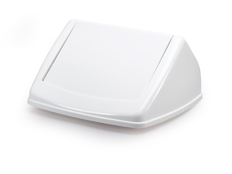 DURABLE Couvercle DURABIN FLIP LID SQUARE 40, blanc/blanc