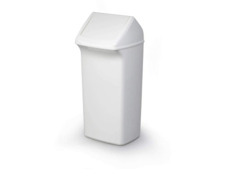 DURABLE Couvercle DURABIN FLIP LID SQUARE 40, blanc/rouge