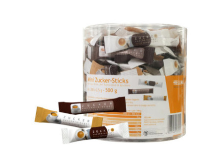 HELLMA Mini sticks de sucre, dans un carton