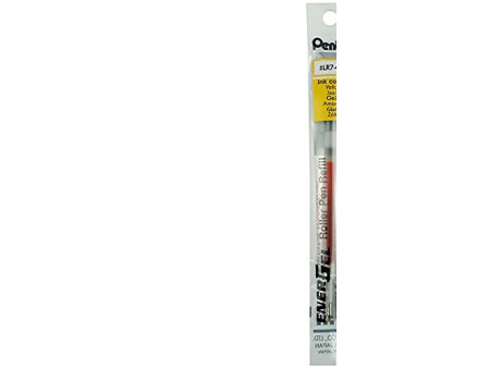 Pentel Recharge pour stylo roller gel LR7, jaune