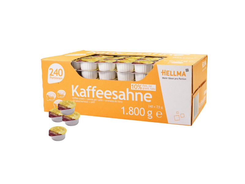 HELLMA Crème pour café, 10 % de matière grasse, grand paquet