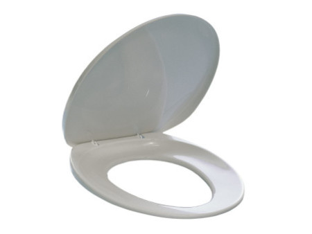 DURABLE Siège de toilette, en plastique, blanc
