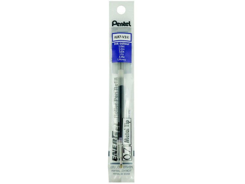 Pentel Recharge pour stylo roller gel LR7, lilas