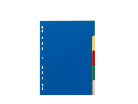DURABLE Intercalaires en plastique, A4, PP, 5 touches