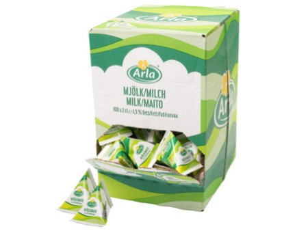 Arla Dose de lait 1,5% matière grasse, présentoir carton