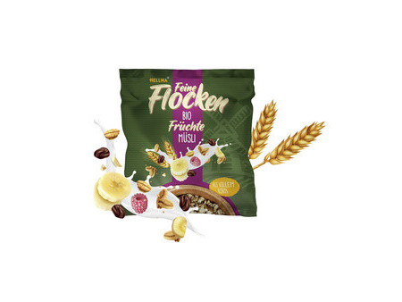 HELLMA Muesli aux fruits bio, en sachet portion de 45 g