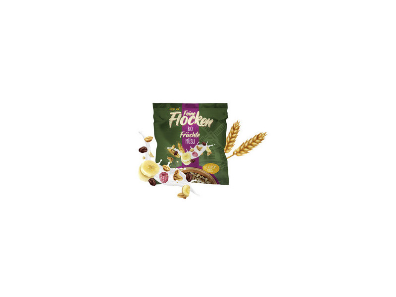 HELLMA Muesli aux fruits bio, en sachet portion de 45 g