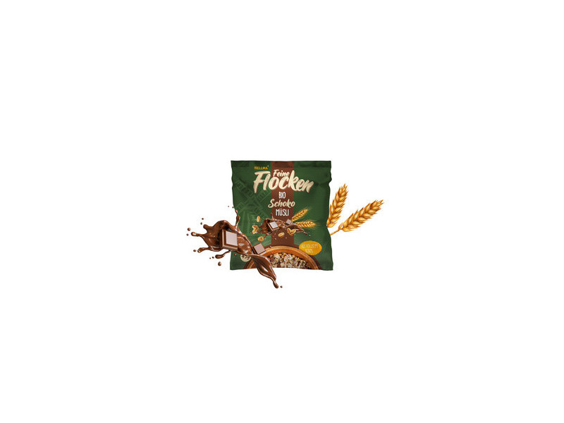 HELLMA Muesli au chocolat bio, en sachet portion de 25 g