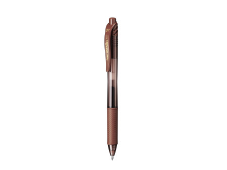 Pentel Stylo roller à encre gel EnerGel-X BL107, marron