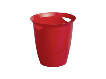 DURABLE Corbeille à papier TREND, 16 litres, rond, rouge