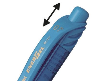 Pentel Stylo roller à encre gel EnerGel-X BL107, turquoise