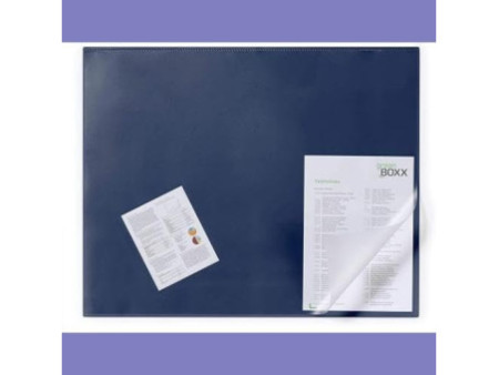 DURABLE Sous-main, 650 x 520 mm, PVC, bleu foncé