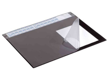 DURABLE Sous-main avec calendrier annuel, noir