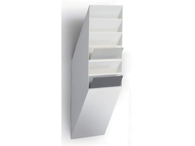 DURABLE Set porte-brochures mural 'FLEXIBOXX 6', A4, blanc