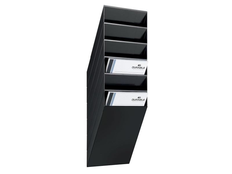 DURABLE Set porte-brochures mural 'FLEXIBOXX 6', A4, noir