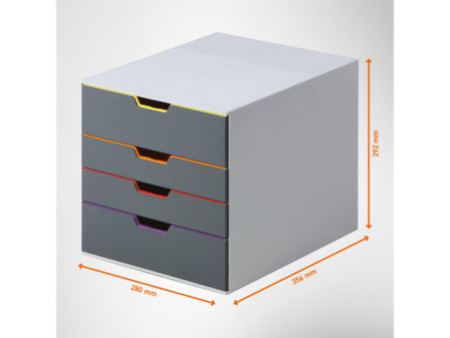 DURABLE Module de classement VARICOLOR 4, 4 tiroirs