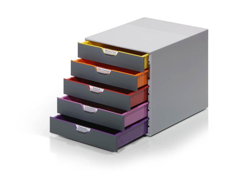 DURABLE Module de classement VARICOLOR 5, avec 5 tiroirs
