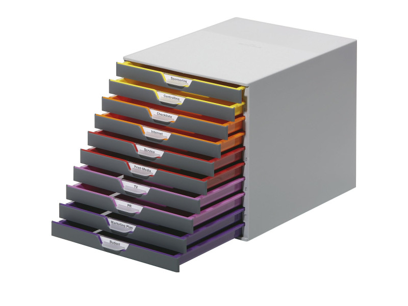 DURABLE Module de classement VARICOLOR 10, avec 10 tiroirs