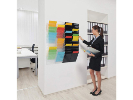 DURABLE Porte-brochures mural 'FLEXIBOXX 12', A4