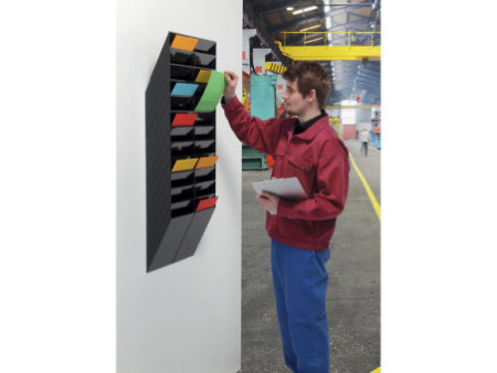 DURABLE Set de porte-brochure mural 'FLEXIBOXX 12', A4