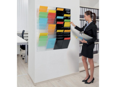 DURABLE Porte-brochures mural 'FLEXIBOXX 12', A4