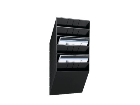 DURABLE Set porte-brochures mural 'FLEXIBOXX 6', A4, noir