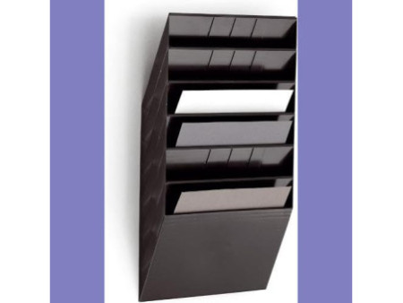 DURABLE Set porte-brochures mural 'FLEXIBOXX 6', A4, noir