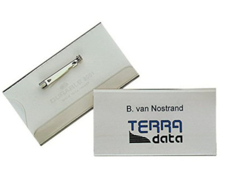 DURABLE Porte-badge avec épingle, 75 x 40 mm