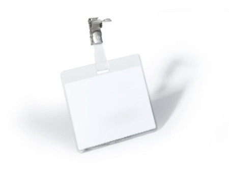 DURABLE Badge nominatif, fermé en haut, 90 x 60 mm