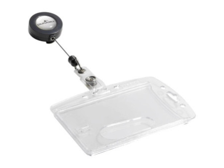 DURABLE Porte-badge, rigide, avec porte-carte, 85 x 54 mm