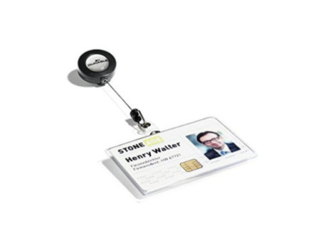 DURABLE Porte-badge, en PVC souple, 85 x 54 mm