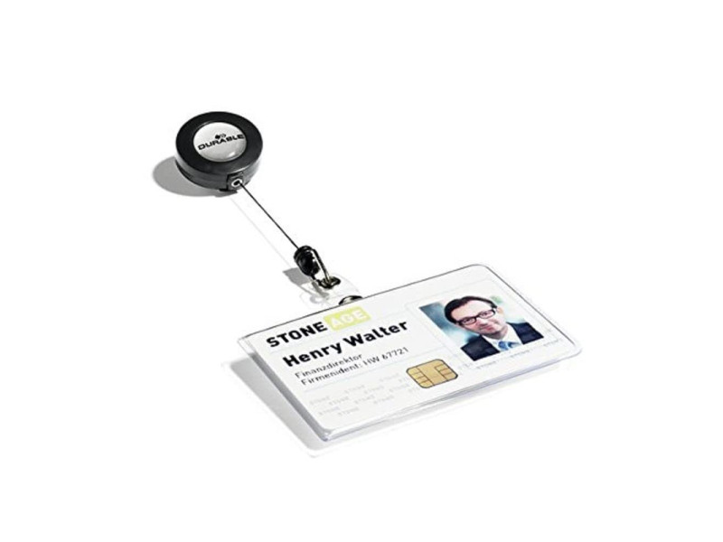 DURABLE Porte-badge, en PVC souple, 85 x 54 mm
