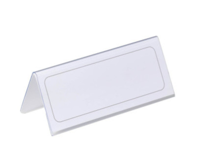 DURABLE Chevalet porte-nom, forme de toit, en carton solide
