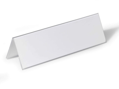 DURABLE Chevalet porte-nom, en forme de toit, en plastique