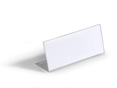 DURABLE Porte-nom en forme L, en acrylique, transparent