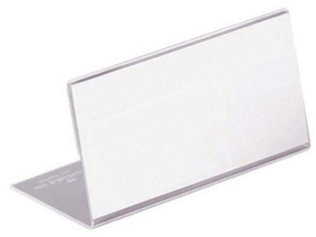 DURABLE Porte-noms pour table en forme L, en acrylique