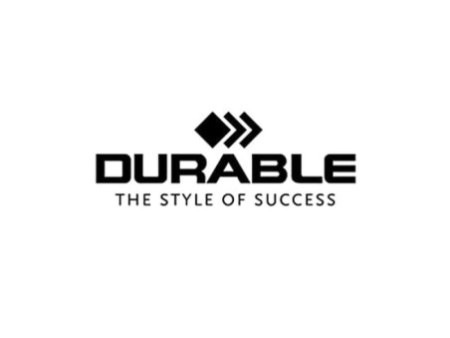 DURABLE Porte-badge, ouvert sur le haut, à clip, dos: bleu