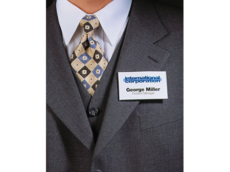 DURABLE Badge à aimant, 90 x 54 mm, transparent