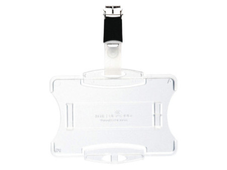 DURABLE Porte-badge, avec clip, 54 x 90 mm, transparent