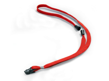 DURABLE Lacet textile 10, avec fermeture de sécurité, rouge