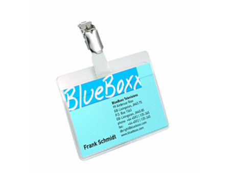 DURABLE Porte-badge, avec clip, 54 x 90 mm, format paysage