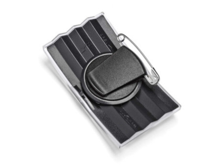 DURABLE Badge convexe, avec pince combi, 75 x 40 mm