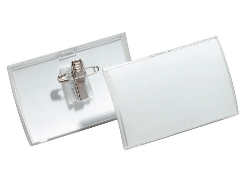 DURABLE Porte-badge Click Fold, avec pince combi, 75 x 40 mm