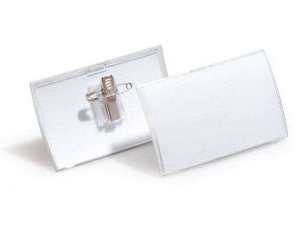 DURABLE Porte-badge Click Fold, avec pince combi, 90 x 54 mm