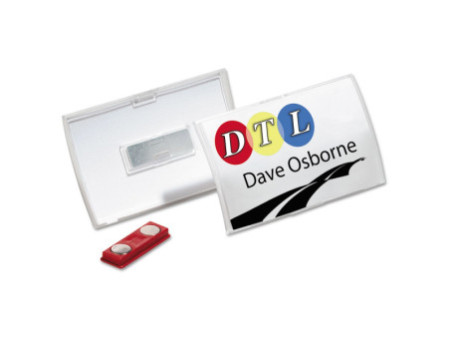 DURABLE Badge Click Fold, avec aimant, 90 x 54 mm, flexible
